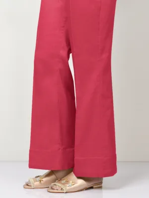 Unstitched Cambric Trouser - Pinkish Red