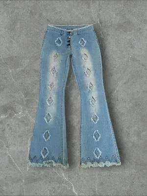 UNTAGGED BELL BOTTOM STRETCHY DENIM