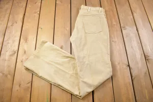 Vintage 1980's Bell Bottom Corduroy Pants 34 x 37