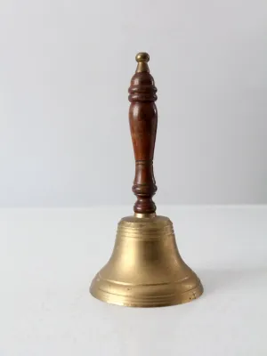 vintage brass hand bell