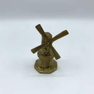 Vintage Brass Windmill Bell /hg