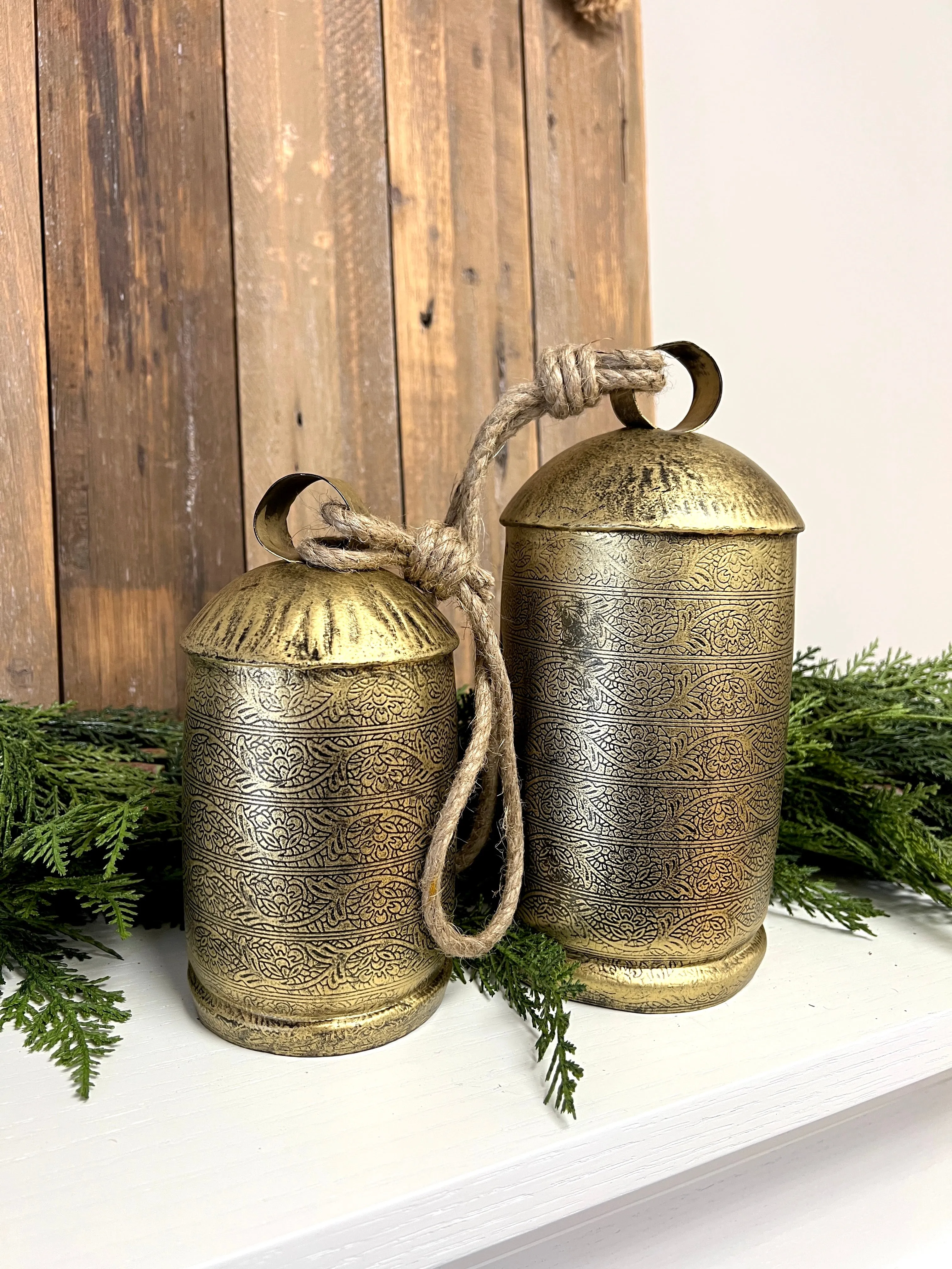 Vintage Bronze Christmas Bells