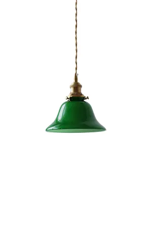 Vintage Green Bell Pendant Light