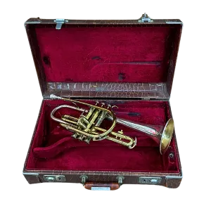 Vintage H.N. White Silver Bell Cornet