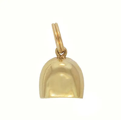 Vintage Movable Bell Charm in 14 Karat Yellow Gold