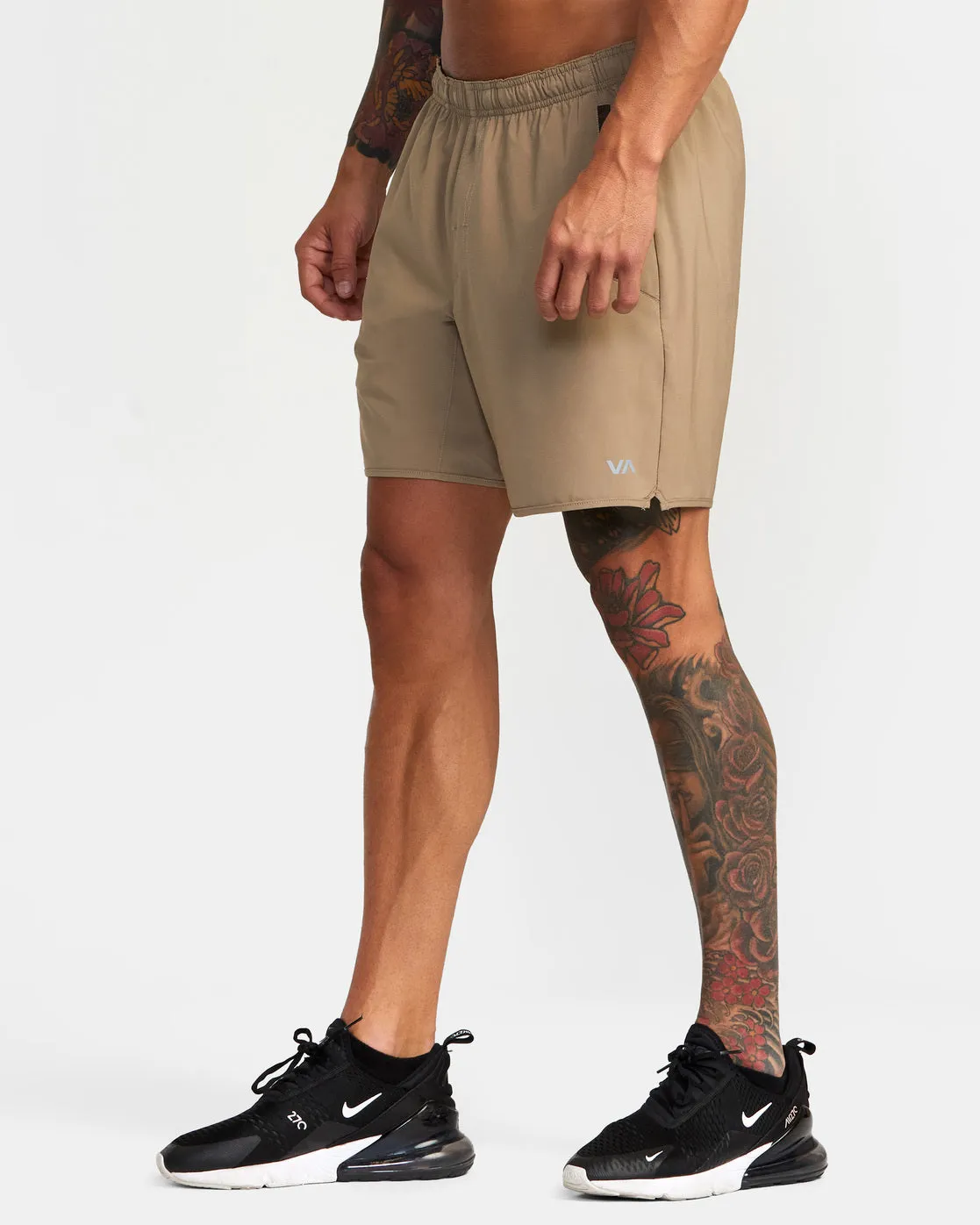 Yogger Stretch 17" Athletic Shorts - Dark Khaki