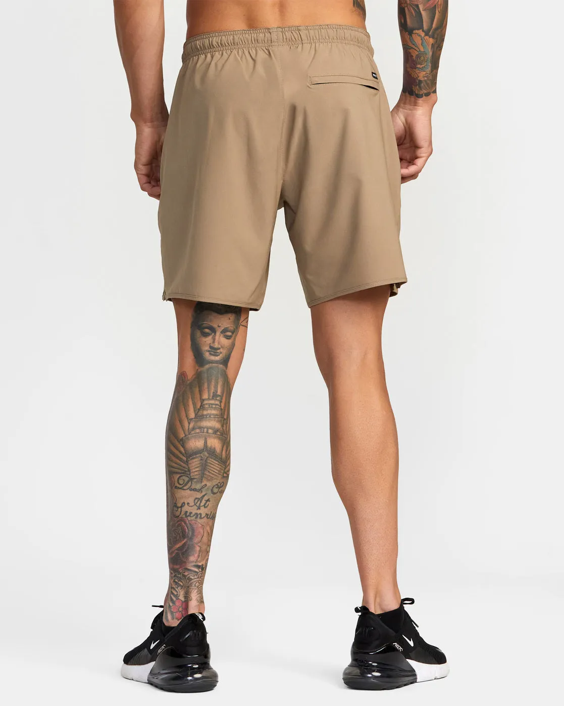 Yogger Stretch 17" Athletic Shorts - Dark Khaki